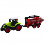 Traktor s prívesom HDS na drevo
