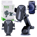 Magnetický držiak na mobil do auta – čierny