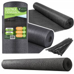 Tieniaca maskovacia sieť 1,5 x 25m - sivá