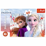 Puzzle Čarovný svet Anny a Elsy – 60 dielikov, Trefl 17333