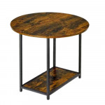 Sada konferenčných stolíkov 2v1 – Rustikálne drevo