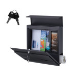 Antracitová poštová schránka POST - 37x37x10,5 cm