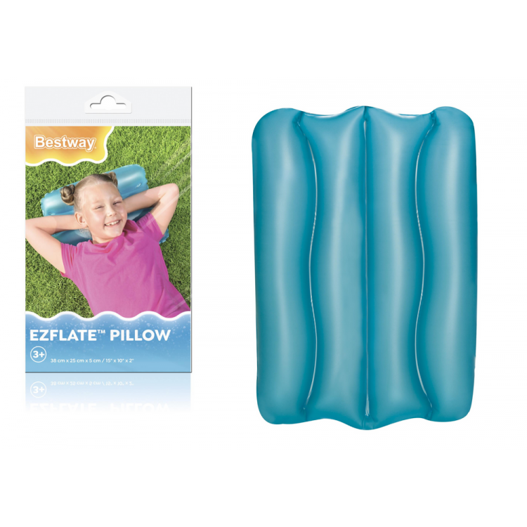 Nafukovací vankúš 38x25cm - Bestway 52127 modrý