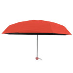 Skladací vreckový dáždnik s UV ochranou UPF 50+, 90cm – červený