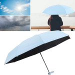 Skladací vreckový dáždnik s UV ochranou UPF 50+, 90cm – svetlo modrý