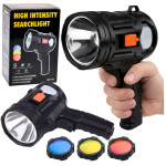 LED solárna baterka – 6 režimov, powerbanka, 19cm