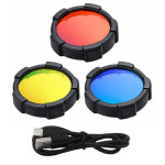 LED solárna baterka – 6 režimov, powerbanka, 19cm