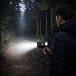 LED solárna baterka – 6 režimov, powerbanka, 19cm