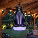 Elektrická lampa na komáre s UV svetlom - čierna