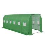 Záhradný fóliový skleník 8x3x2m 24m2 - zelený Záhradný fóliový skleník 8x3x2m 24m2 - zelený
