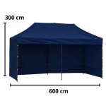 Komerčný záhradný pavilónový stan 3x6m - modrý Komerčný záhradný pavilónový stan 3x6m - modrý