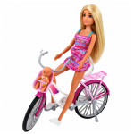 Bábika Anlily na bicykli s bábätkom Bábika Anlily na bicykli s bábätkom