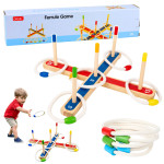 Rodinná hra na zručnosť – Hádzanie drevených krúžkov