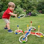 Rodinná hra na zručnosť – Hádzanie drevených krúžkov