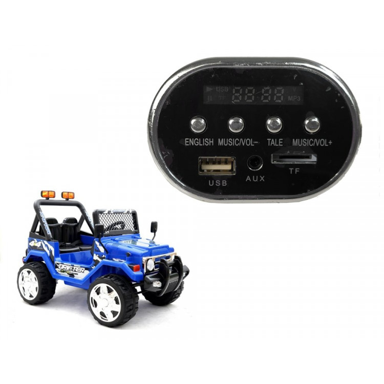 Hudobný panel pre elektrické autíčko s batériou policajné Jeep S618 Hudobný panel pre elektrické autíčko s batériou policajné Jeep S618