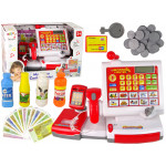 Pokladňa s príslušenstvom - červená