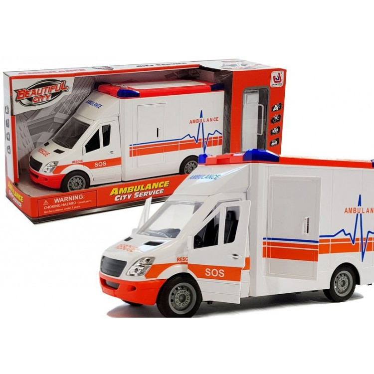 Sanitka na batérie – zvuk, svetlá