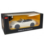 Auto Porshe 911 Carrera S Rastar na diaľkové ovládanie 1:12 R/C biela RTR
