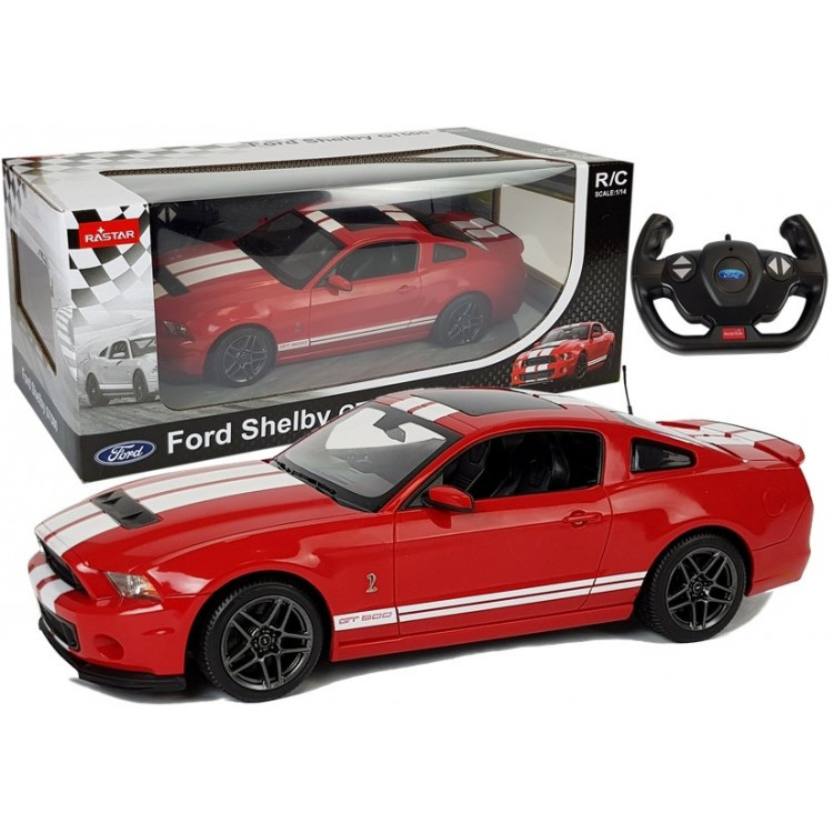 Auto Ford Shelby Rastar na diaľkové ovládanie 1:14 R/C červená RTR