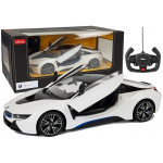Auto BMW i8 Rastar na diaľkové ovládanie 1:14 R/C biela RTR