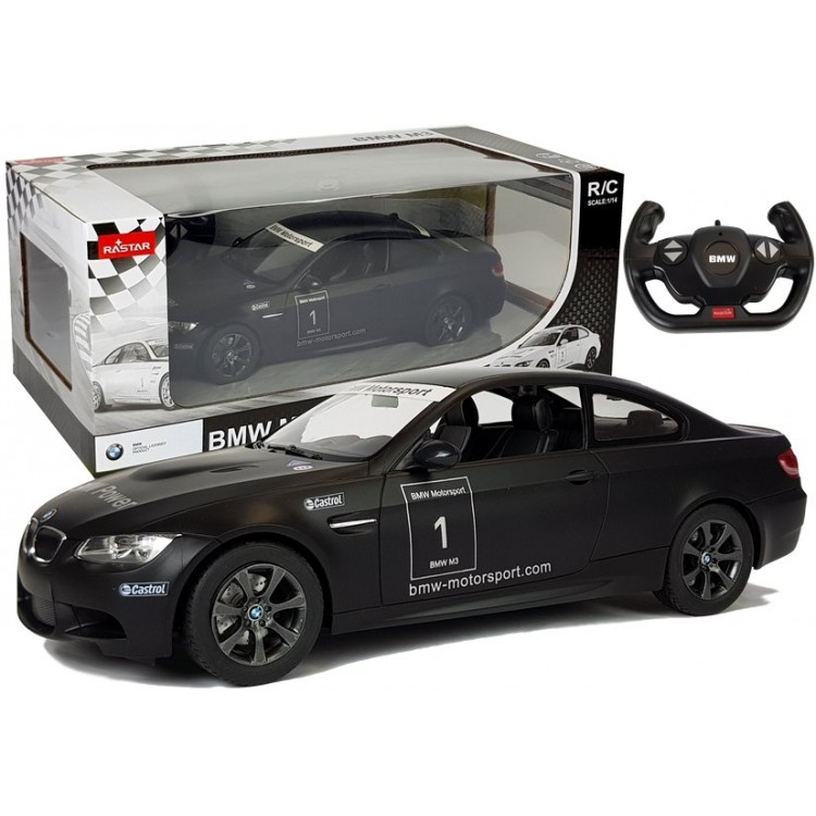 Auto BMW M3 Rastar na diaľkové ovládanie 1:14 R/C čierna RTR