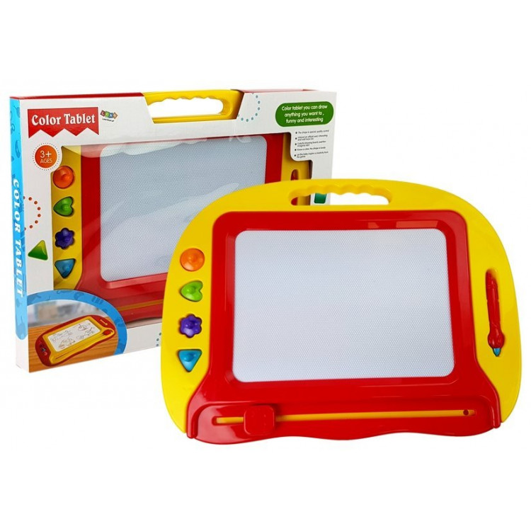 Magnetická tabuľa s pečiatkami červená
