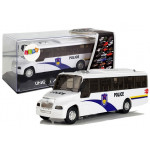 Policajný autobus so zvukovými efektami biely