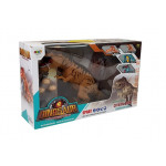 Hnedý dinosaurus na batérie