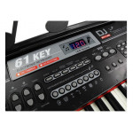 Čierne Elektrické klávesy s mikrofónom 328-06