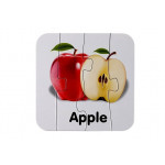 Edukačné puzzle ovocie s anglickými nápismi