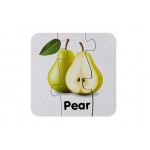 Edukačné puzzle ovocie s anglickými nápismi