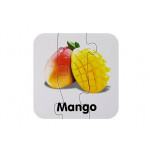 Edukačné puzzle ovocie s anglickými nápismi