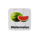 Edukačné puzzle ovocie s anglickými nápismi