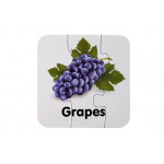 Edukačné puzzle ovocie s anglickými nápismi