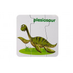 Edukačné puzzle dinosaury