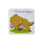 Edukačné puzzle dinosaury