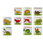 Edukačné puzzle dinosaury