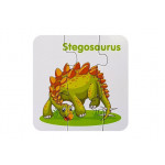 Edukačné puzzle dinosaury