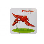 Edukačné puzzle dinosaury