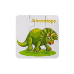 Edukačné puzzle dinosaury