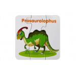 Edukačné puzzle dinosaury