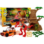 Sada Dinosaurus červený + figúrky, príslušenstvo