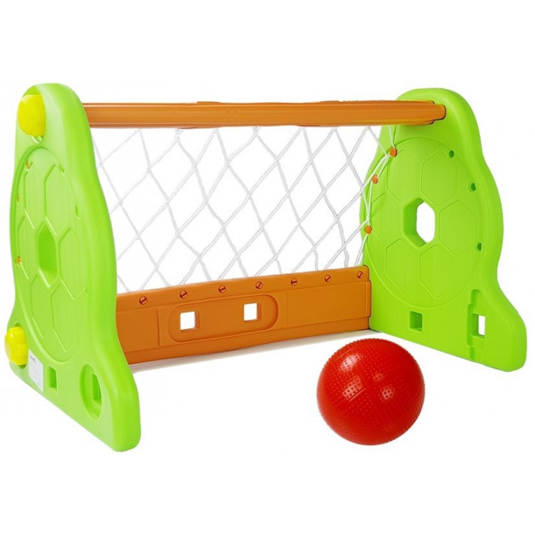 Detská futbalová bránka zeleno-oranžová