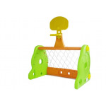 Detská basketbalovo-futbalová bránka zeleno-oranžová
