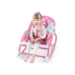 Detská hojdacia stolička 2 v 1 ružová