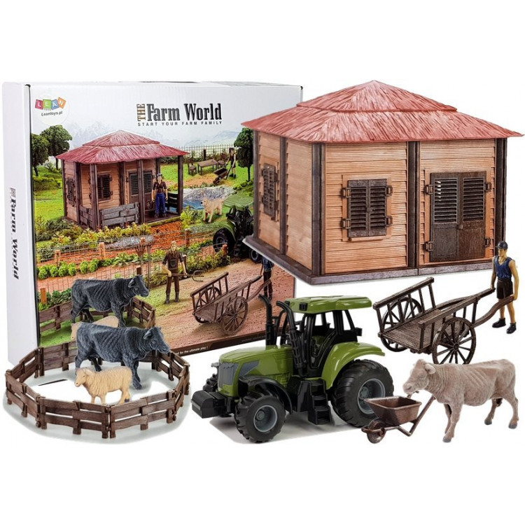 DIY Detská farmárska stavebnica s traktorom 