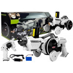 Pištoľové autíčko 2v1 na diaľkové ovládanie 2,4GHz bielo-čierne RTR