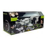 Pištoľové autíčko 2v1 na diaľkové ovládanie 2,4GHz bielo-čierne RTR