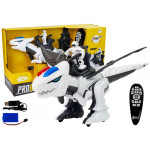 RC Dinosaurus Tyrannosaurus Interaktívny diaľkovo ovládaný robot K18, programovanie – biela