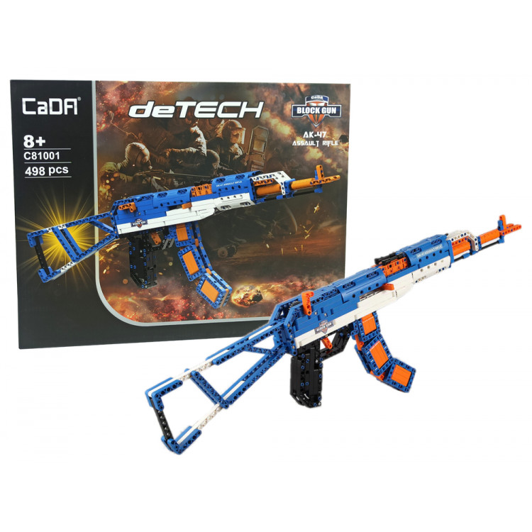 Útočná puška AK-47 Cada 498 kusov modro-oranžová
